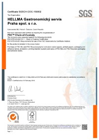 Certifikát FSC