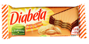 Diabeta half-dipped peanut biscuit