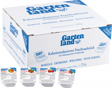 Gartenland - Ovocný džem se sníženým obsahem energie, se sladidlem