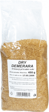 Třtinový cukr - Dry Demerara